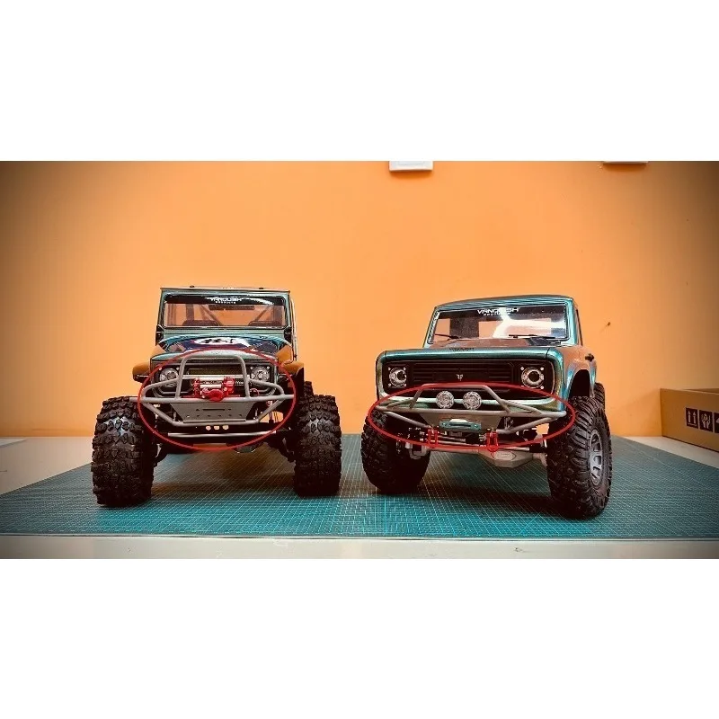 For VP VS4-10 1/10 Pro/Phoenix RC Crawler Custom TC4 Titanium Alloy Front Rear Bumper Roll Cage Off-road Mod Accessories