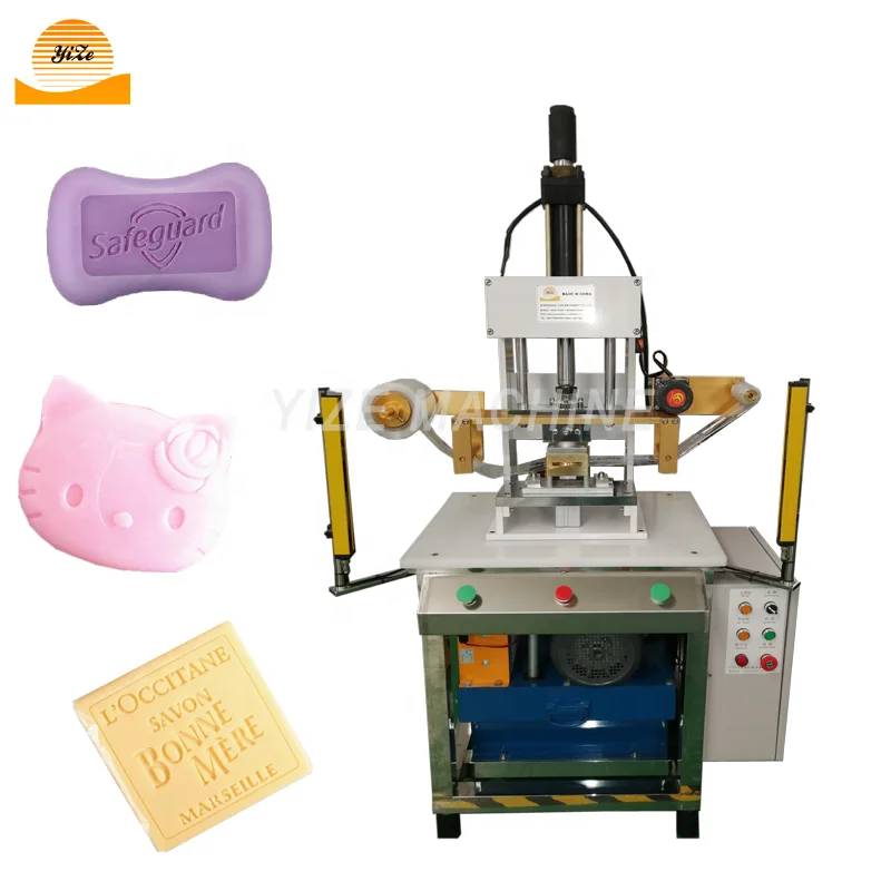 Soap logo press moulding printing machine bar bath soap molding and stamping machine soap logo printer stamper