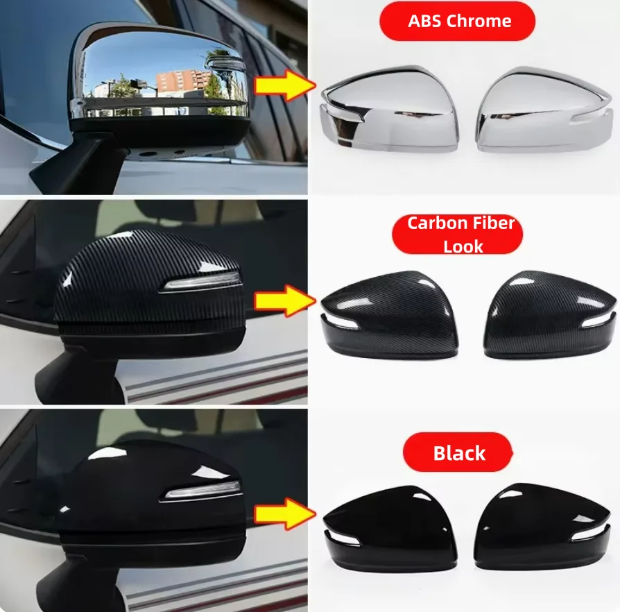 

Аксессуары для внешнего украшения, колпачки для зеркал заднего вида, защитная накладка для Toyota Land Cruiser 300 2021 2022 2023, LC300