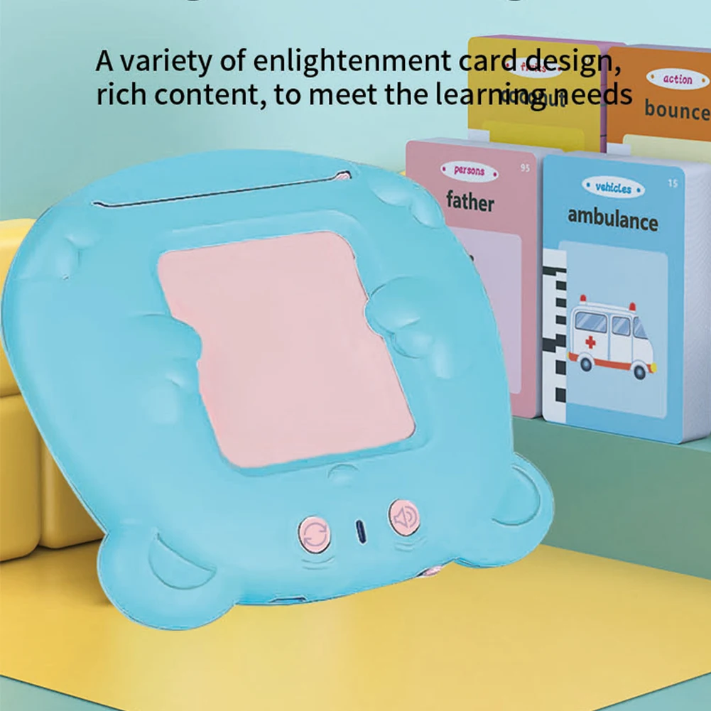 Early Education Flash Card Learning Toys Talking Flashcards for Kids Preschool English Electronic Audio Book Machine Gift