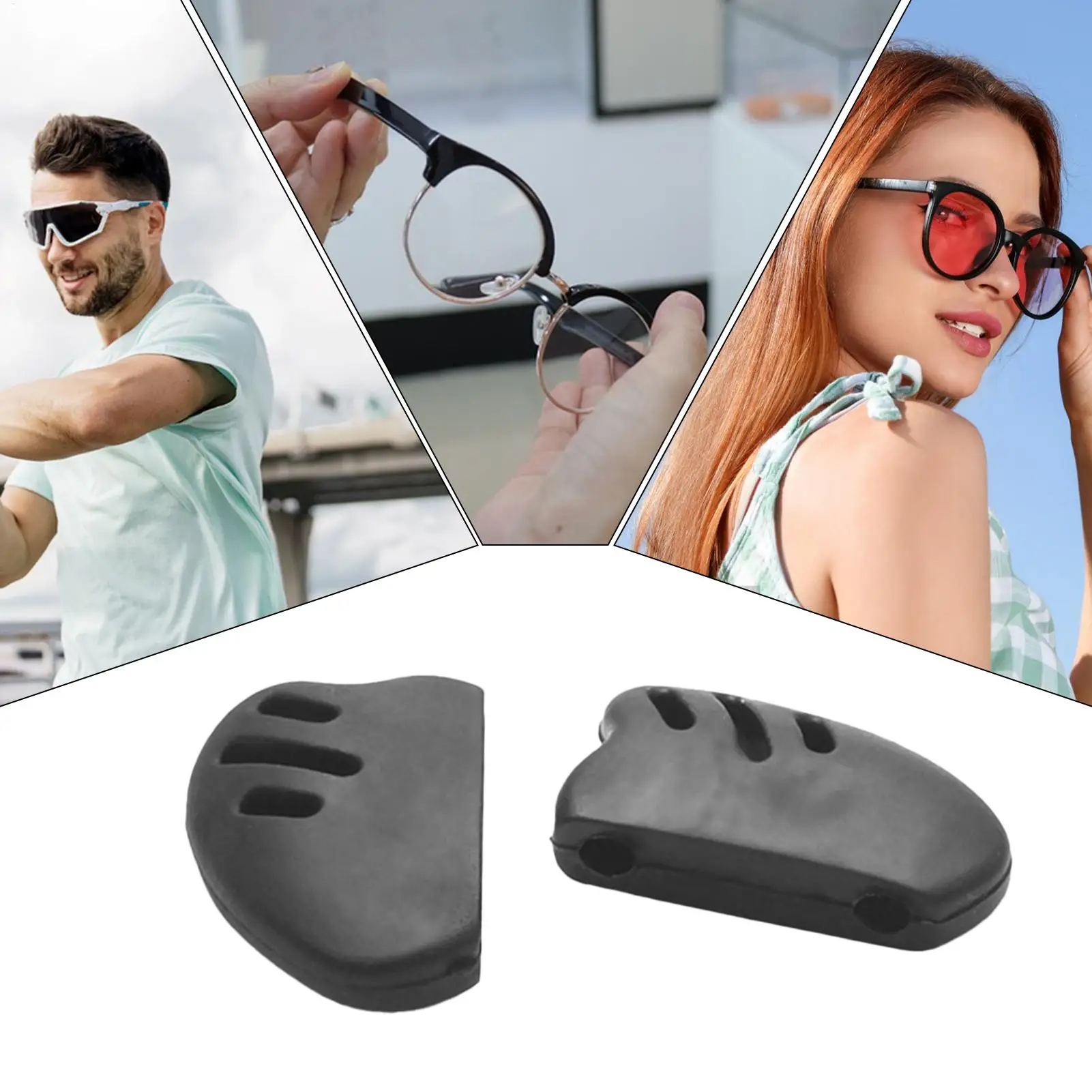 Non Slip Eyeglass Nose Bridge Pads, Soft Replaceable Nose Pieces, Universal Optical Frame Parts, Comfort Anti-slip Repair