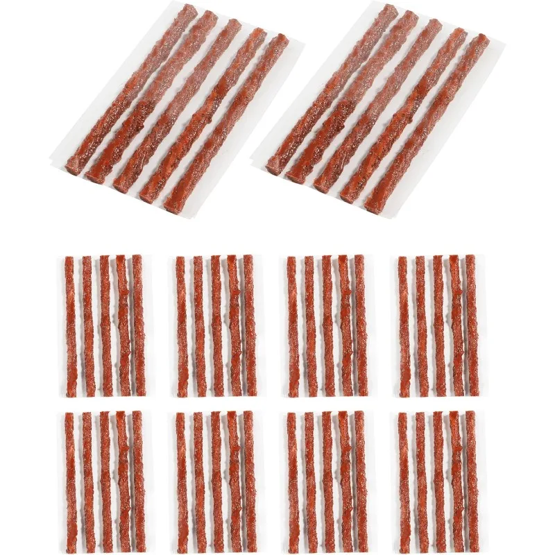 

50PCS Glue Strips Car Punches Kit Bike Tires Repair Kit Suitable for Automobiles Motorcycles Emergency Anti-Punch Repair Kit
