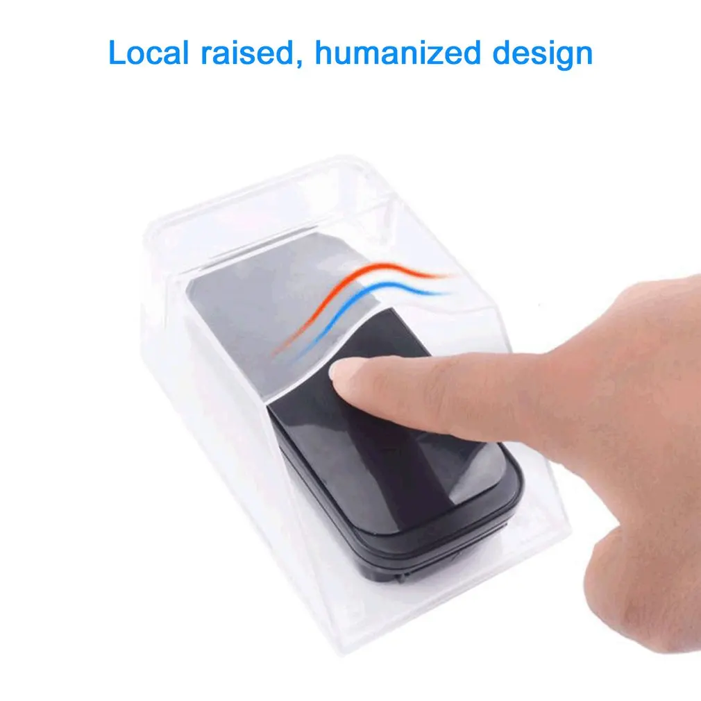 Hot Waterproof Cover for Wireless Doorbell Access Control Rain Cover Transparent Protective Box Outdoor Sun Protection Thickened