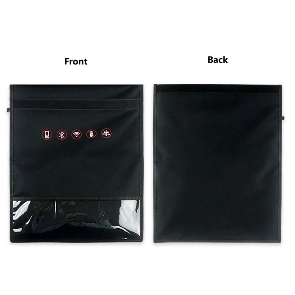 Signal Blocker Faraday Bag Signal Blocking Bag RFID Shielding Bag Shielding Pouch for Wallet Case ID Card/Car Key,Large