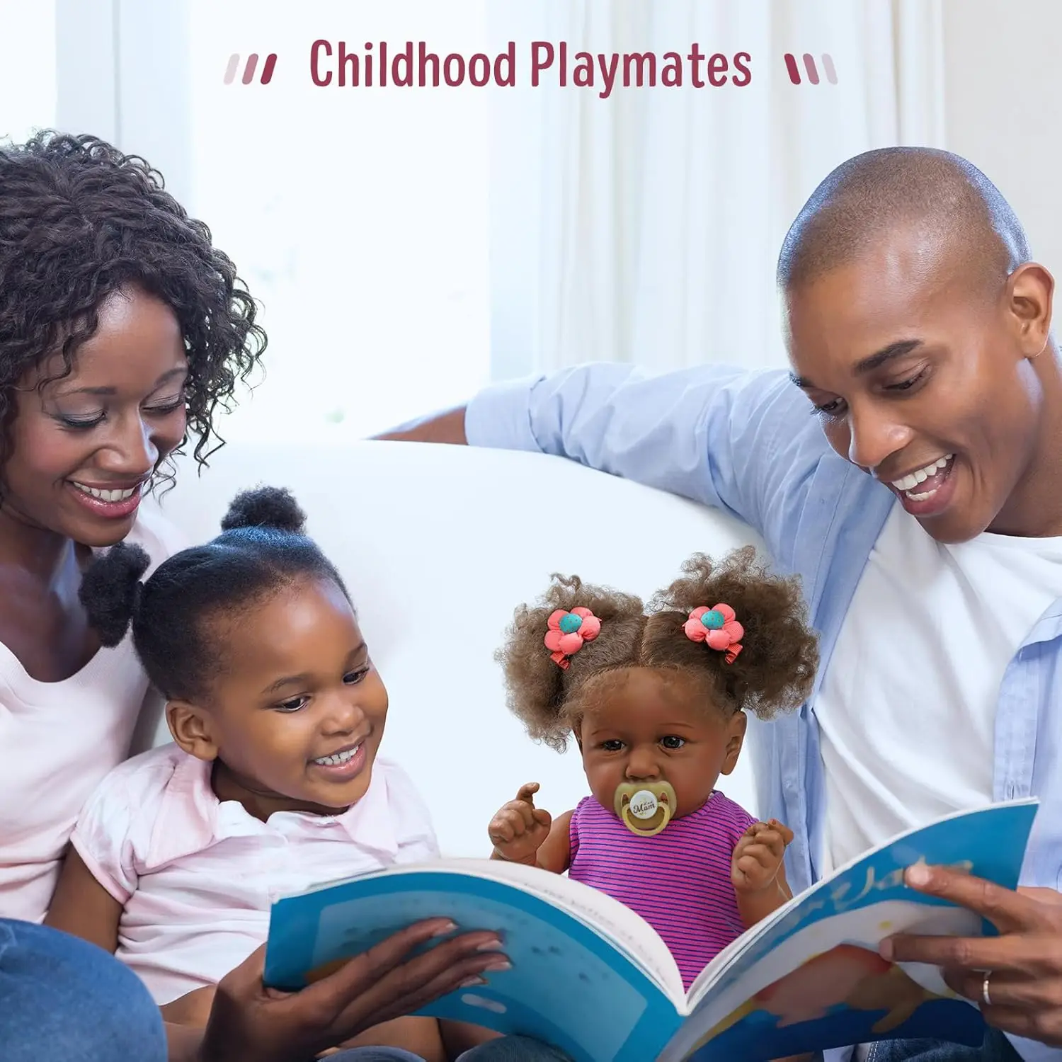 Reborn-Babypuppen, Schwarz – 55,9 cm, lebensechter weicher Körper, realistische Babypuppen für Neugeborene, taupefarbene Augen, Karamell, Hautton, Orange, zerkleinert