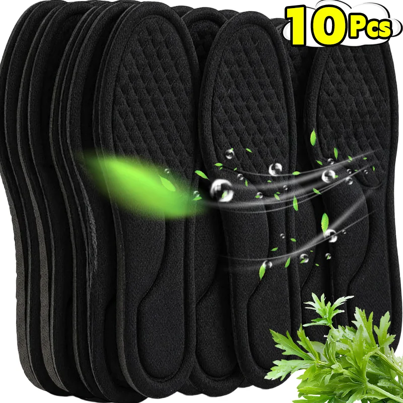 4D Massage Shoe Insoles Cuttable Breathable Cotton Inserts Antibacterial Deodorant Sweat Absorbing Foot Cushion Pads for Sneaker