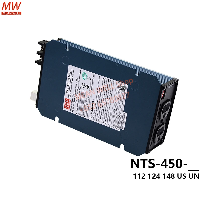Original MEAN WELL Switching Power Supply 450W High Reliable True Sine Wave DC-AC Power Inverter NTS-450-112US 124US 148US UN