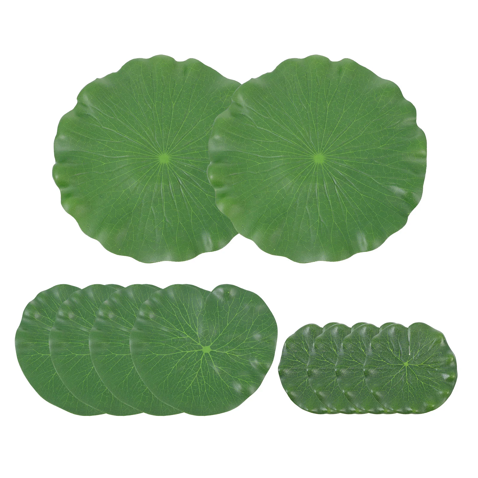 

10 Pcs Fish Tank Simulated Lotus Leaf Floating Fake Ornament Emulation Leaves Pond Embellishment Artificial Simulation Foam