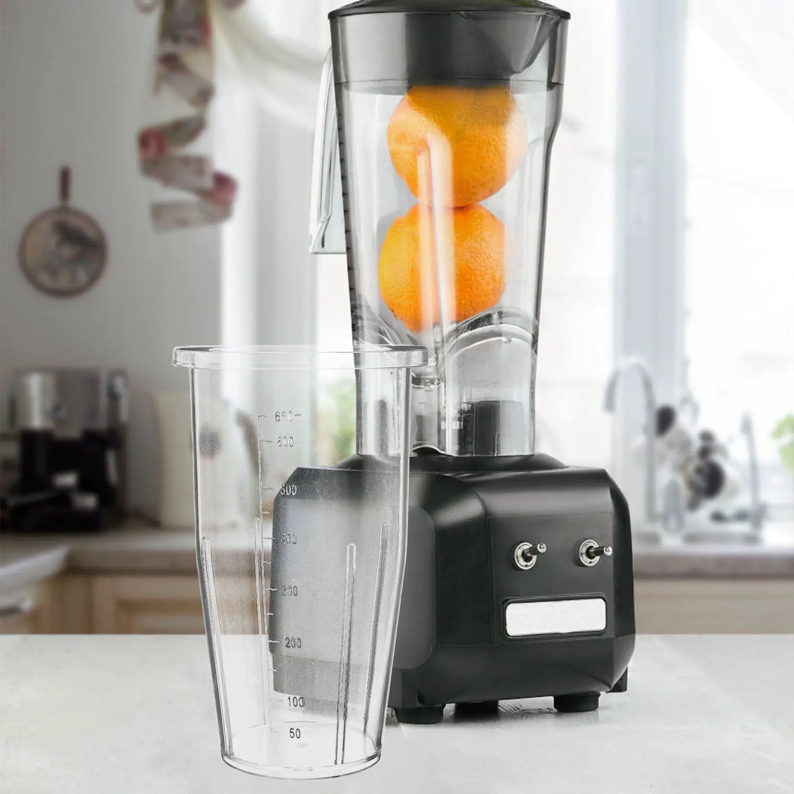 Portable Measured Blender Replacement Cup for Compatible Precision Marked Mixing Cup Smoothie Shaker