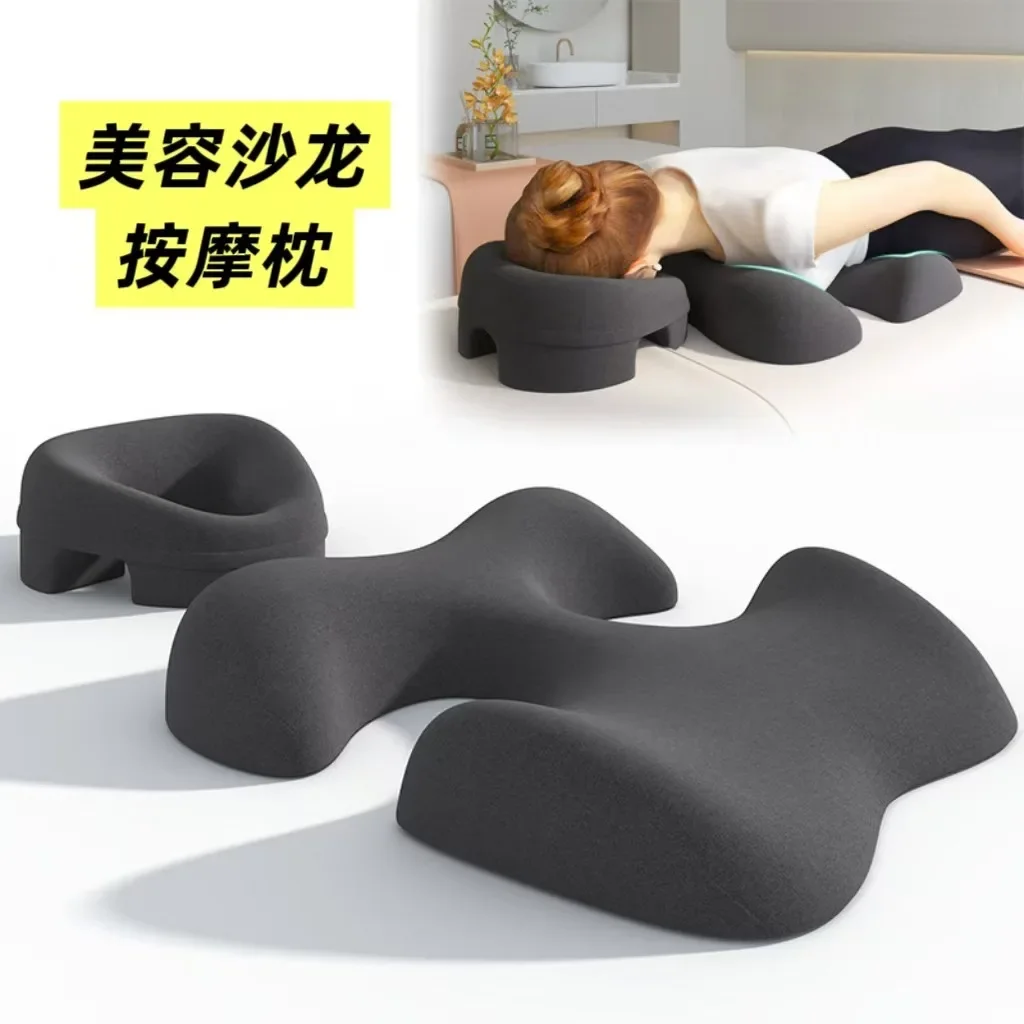 Durable T-shaped Chest Pillow Massage Bed Hole Face Pad Bed Memory Cotton Sleeping Pillow
