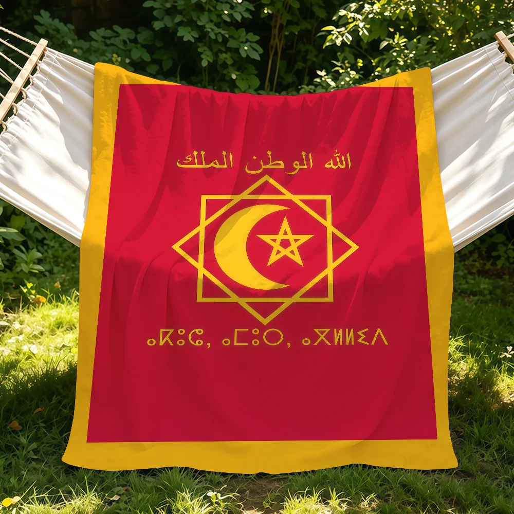 Luxury Morocco Flag Blanket Suitable For Sofas Beds Offices Cars Outdoor Travel An Ideal Gift For Friends Family