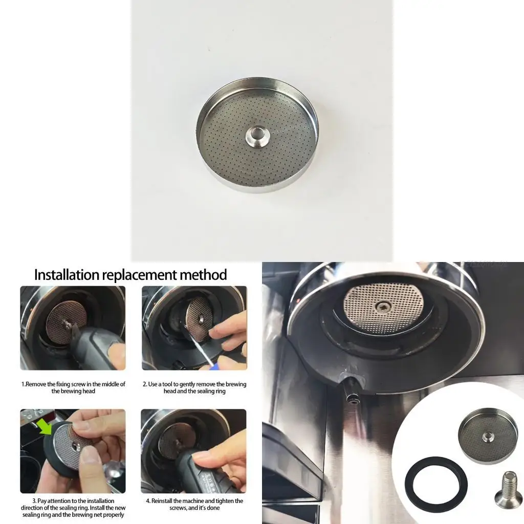 

27RB Leakproof Brew Head Gasket Coffee Makers Filtering Screen Heat Silicone Rings