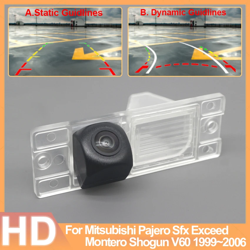 Car License Plate Rear camera Waterproof For Mitsubishi Pajero Sfx Exceed Montero Shogun V60 1999~2006 backup Rear View Camera