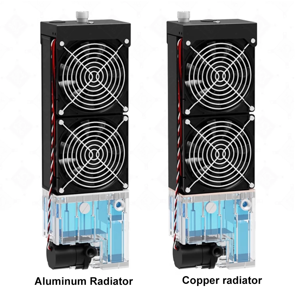 12V/24V Pump Water Tank 45mm Thick Double Layer Radiator with Dual 2800rpm Fan AIO Module FREEZEMOD Water Cooling MOD SLMZ-T-240