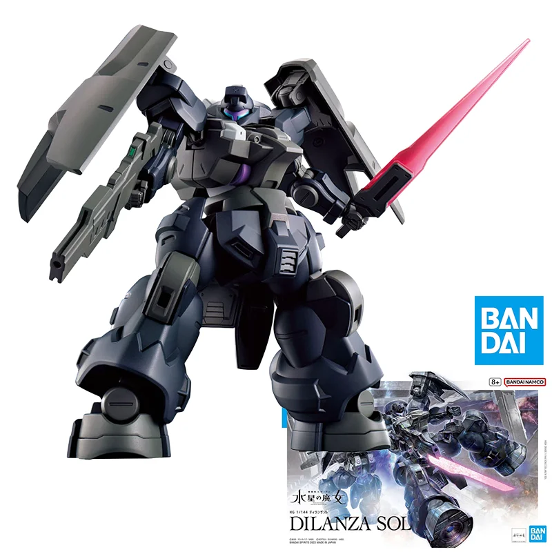 

Bandai Original GUNDAM HG 1/144 DILANZA SOL Action Figure Assembly Model Toys Collectible Model Ornaments Gifts for Children