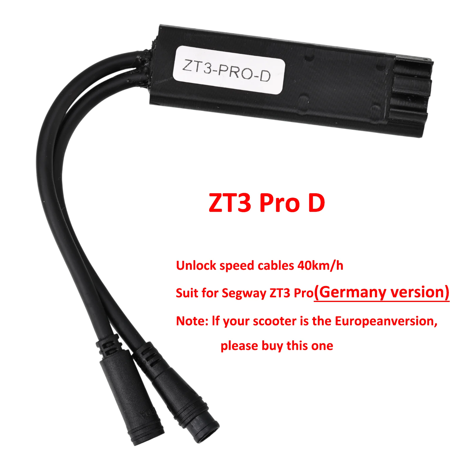 Speed Unlock Controller für Segway ZT3 / ZT3 Pro – Maximale Geschwindigkeit 40 km/h Upgrade-Modul – Zubehör zum Entfernen von Reglerkabeln