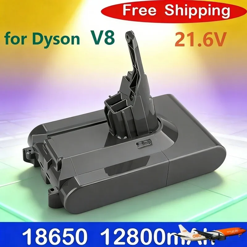 

Аккумулятор 12800 мАч 21.6В для пылесосов Dyson V8, Absolute/Fluffy/Animal, литий-ионный, перезаряжаемый, 18650