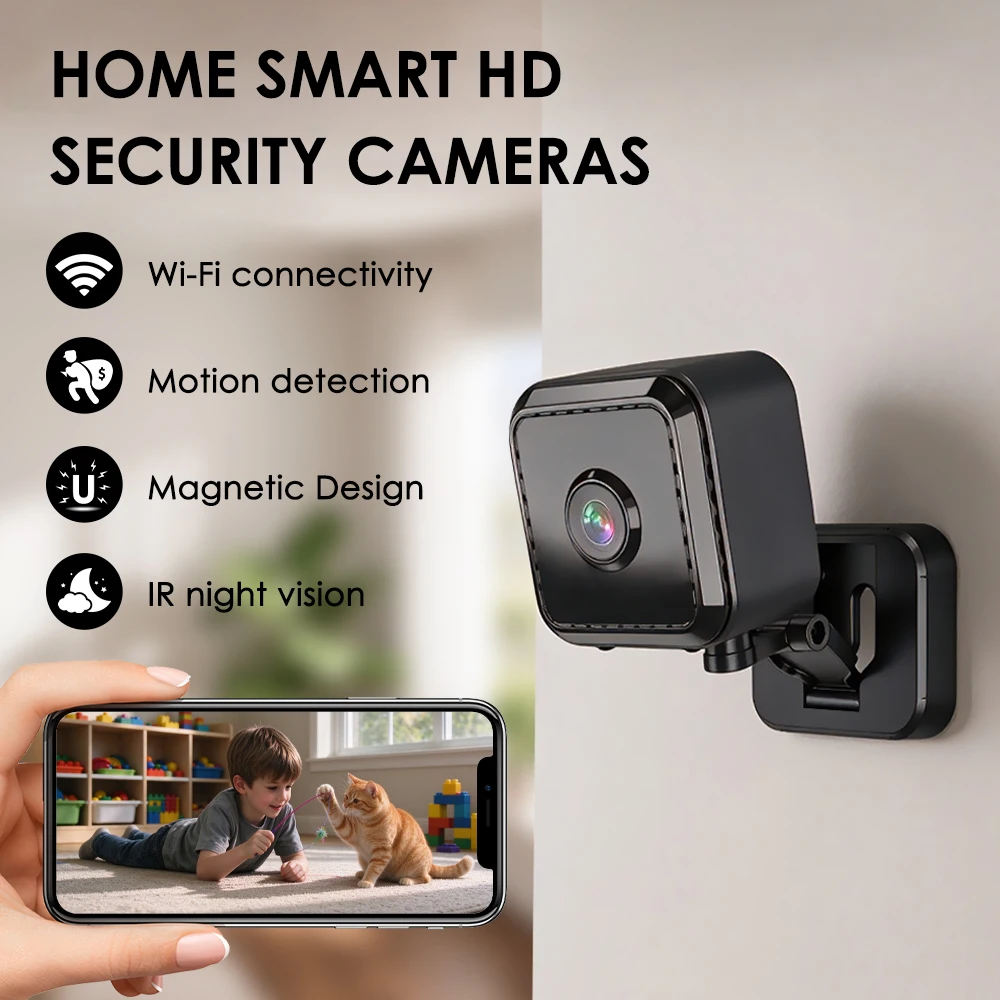 Outdoor PIR Humanoid Detection Magnetic Surveillance Camera 4K 30W WIFI Security Camera Battery Smart Home CCTV  2026
