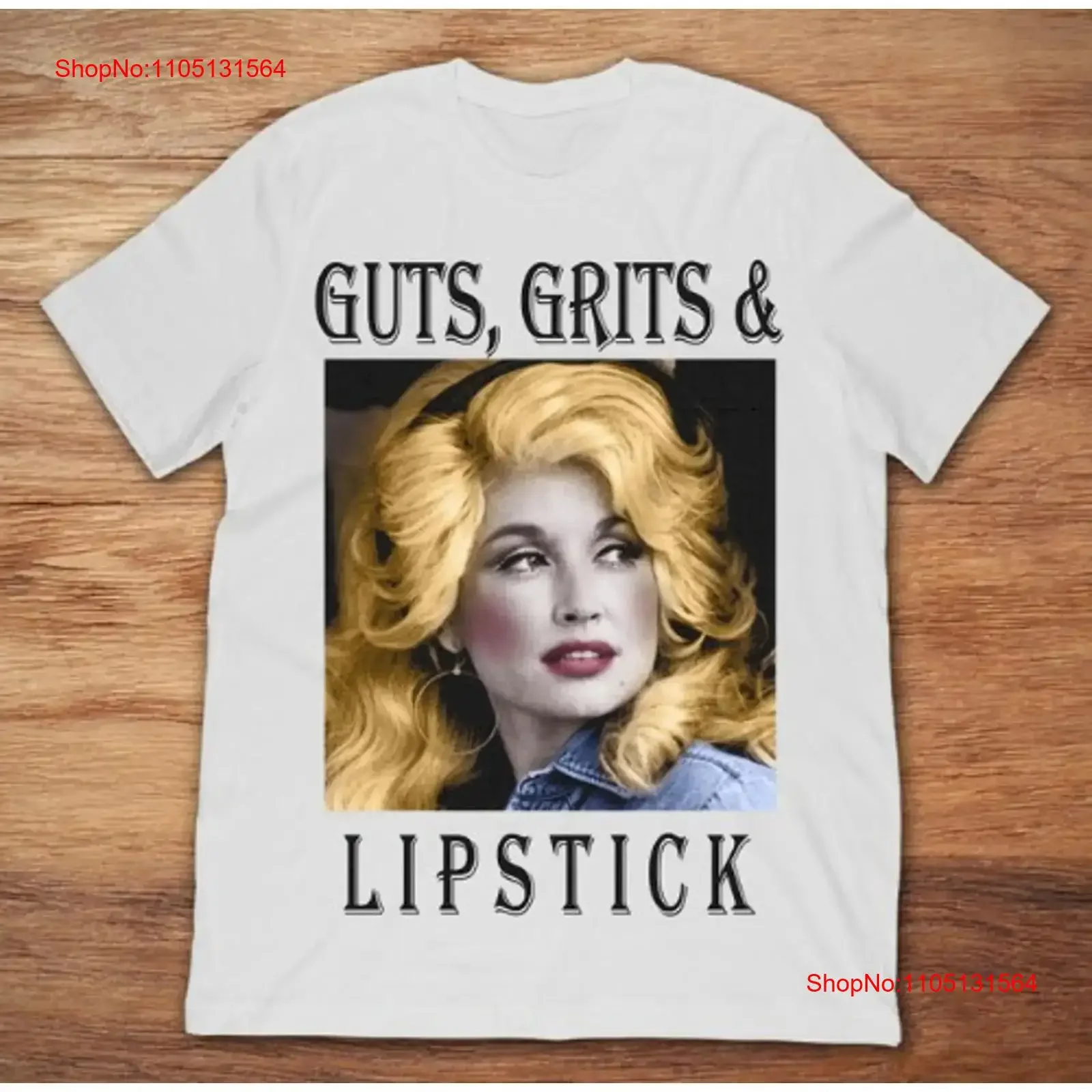 دوللي بارتون الشجاعة فريك وأحمر الشفاه الأبيض تي شيرت A307 خمر غسلها مصمم الملابس امتدت للجنسين أنيق مريح #1