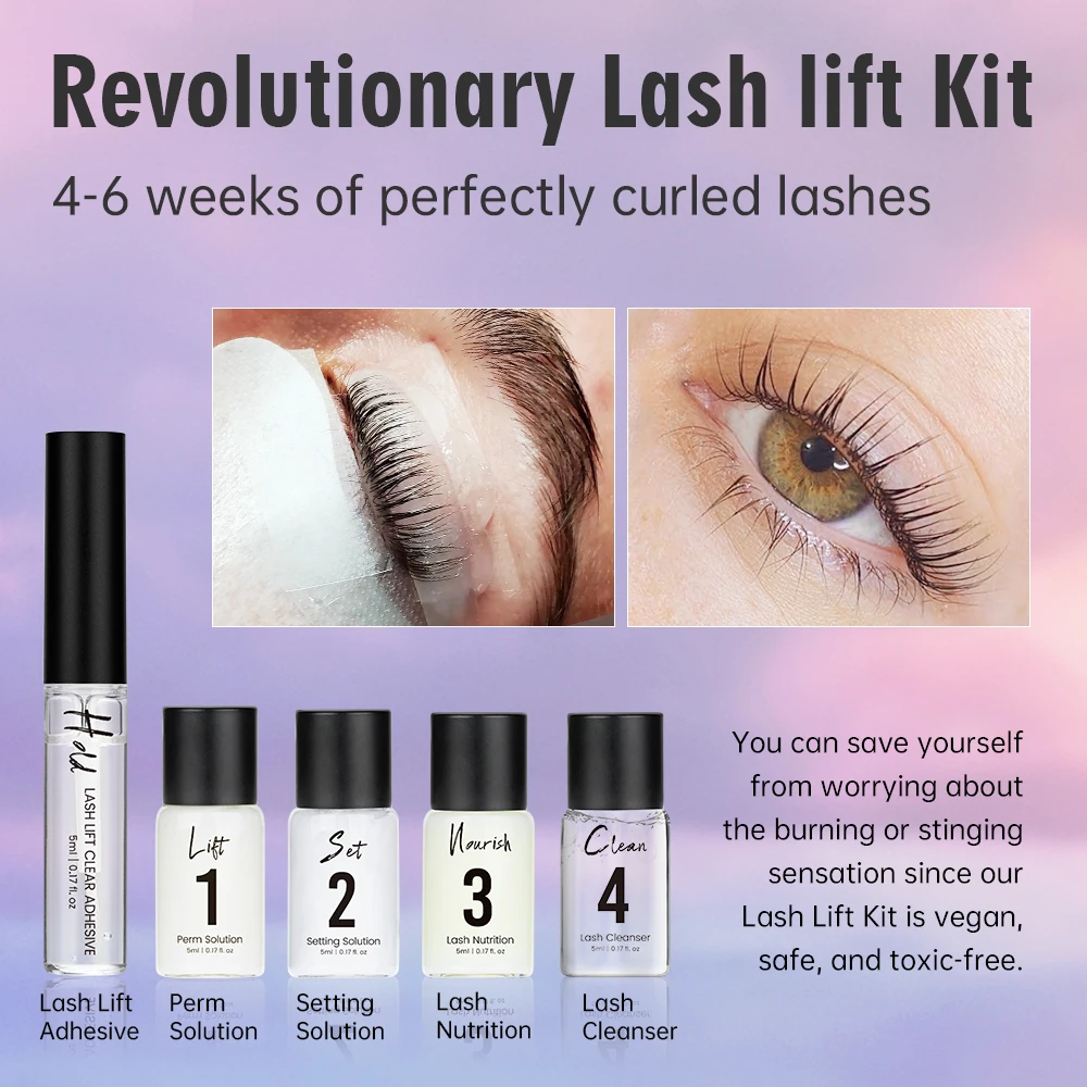 Sumformi Eyelash Perm 2 Months Lasting Eyelash Curler Treatment Professional Eyelash Lifting Kit Makeup Kit Lash Lifiting Set