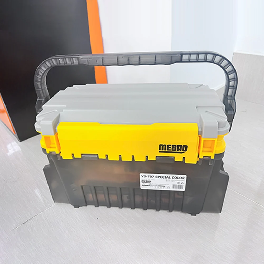 

Двухслойный ящик для хранения рыболовных снастей, органайзер для хранения удочек, многофункциональный органайзер для любителей рыбалки