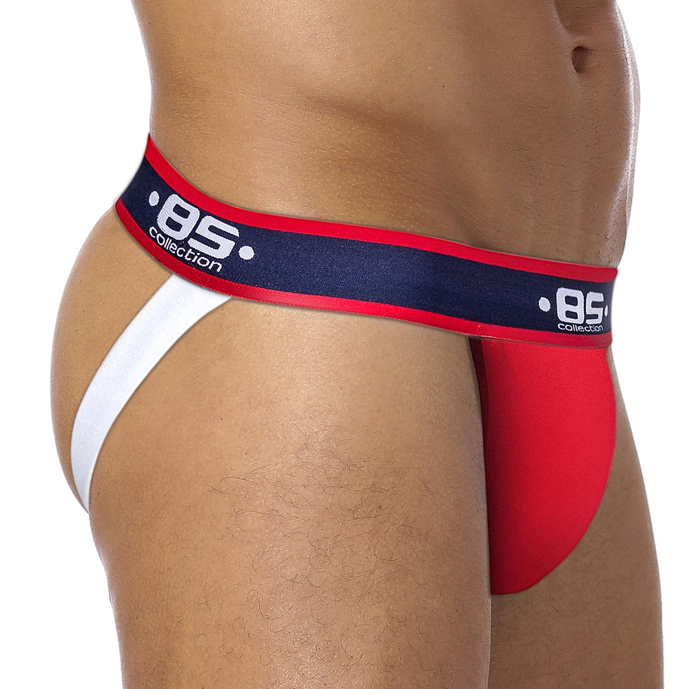 Men Sexy Briefs Gay Underwear Sexy G String Jockstraps Fashion  Male Backless Jock Straps Underpants for Men BS137