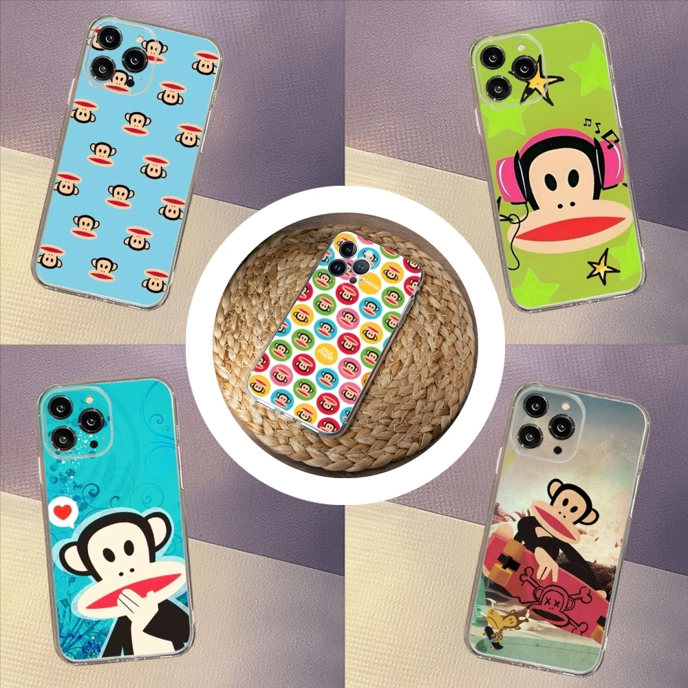 P-Paul F-Frank Capa de telefone para iphone 17 Air 16 15 14 13 12 Pro Mini 11 Max Xr X Xs 8 Plus Capa transparente