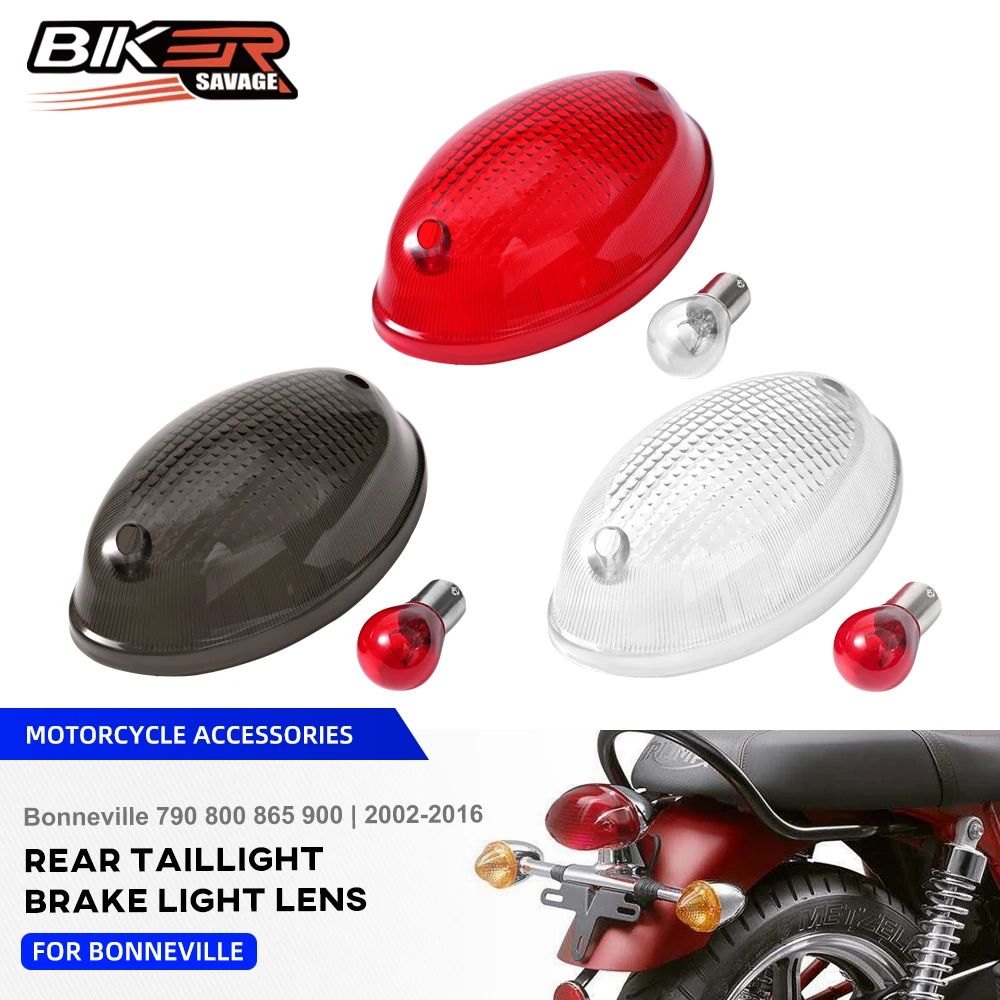 

For Scrambler 865/900 EFI 2017 Rear Tail Light Brake Lamp Lens With Small Light Bulbs Bonneville 790 800 865 Scrambler Thruxton