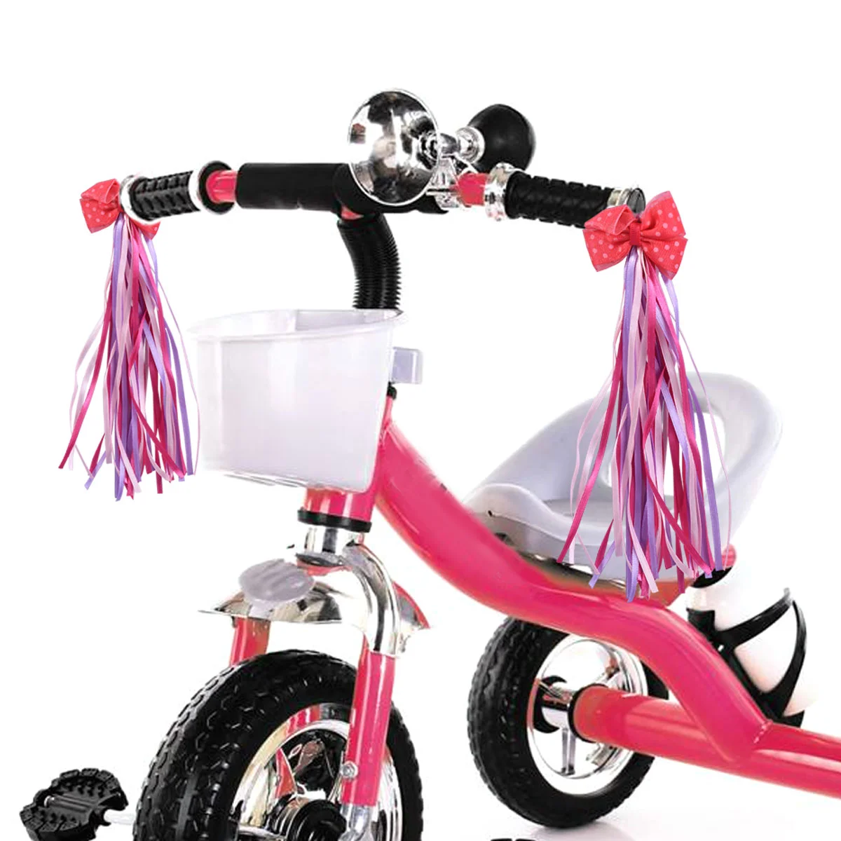 

Pair of Children Bike Streamers Handlebar Ribbon Kids Scooter Tassels (Type B) handlebar streamers handlebar tassels