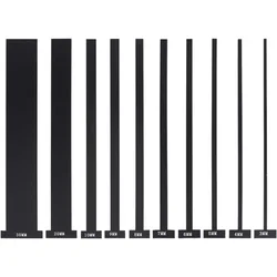 10pcs Acrylic Bookbinding Spacer Tools Handmade Tools Bookbinding Supplies Black T Shape Straight Edge for Making Books
