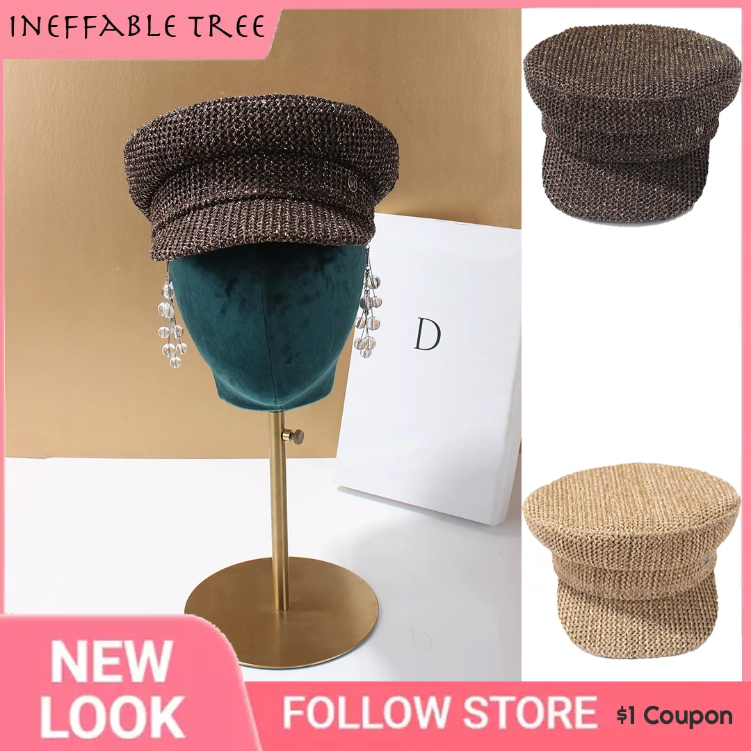 

Summer Berets Hats for Women Casual Straw Shading Sun Protection Hat Gorras Peaked Japan Flat-top Newsboy Cap Casquette New York