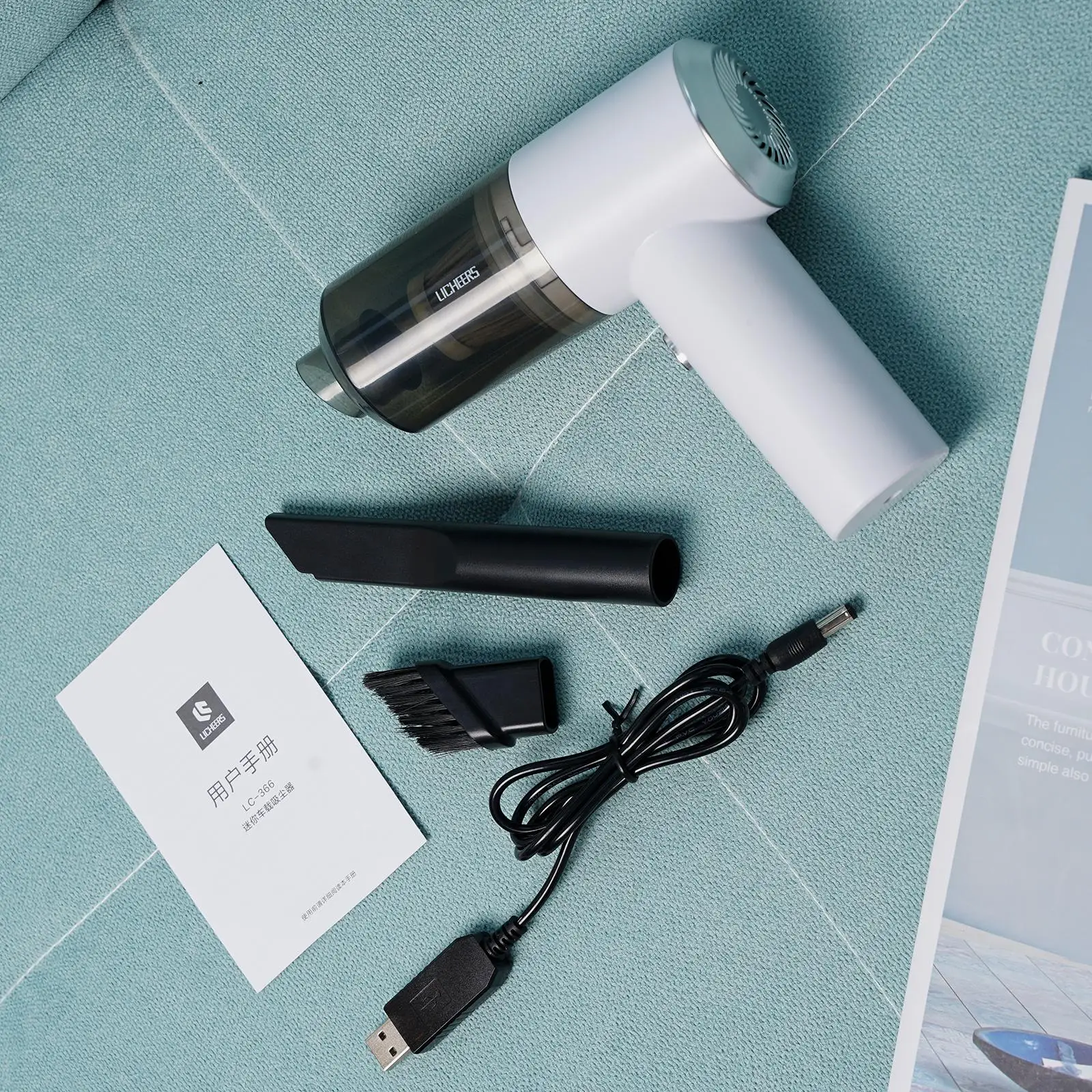 Handheld Vacuum Cleaner Wireless Duster Rechargeabl Cordless Auto Portable For Car Home Computer Keyboard Cleaner