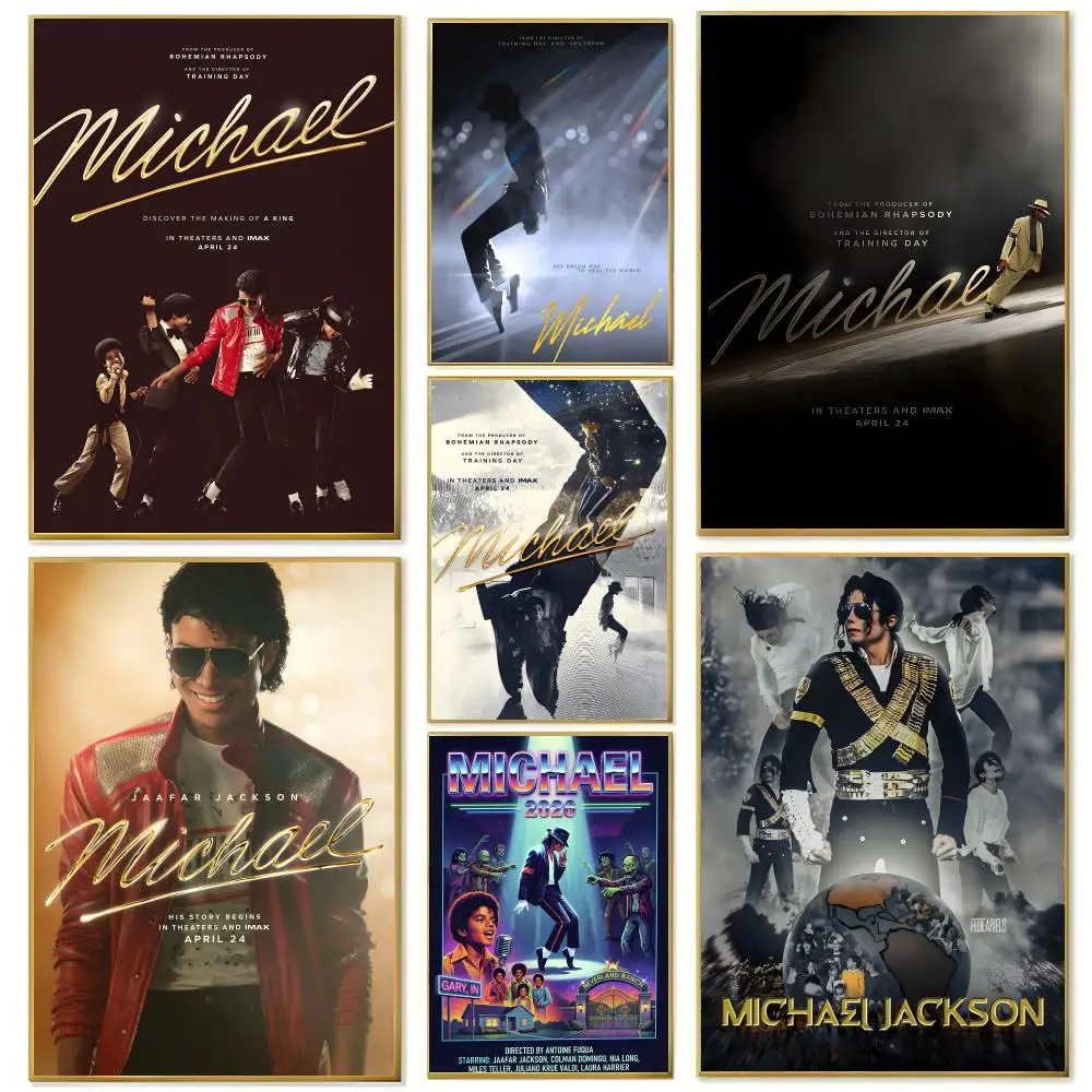 Sänger M-Michael J-Jackson Poster, Wandkunstdruck, geeignet für Wohnzimmer, Schlafzimmer, Bar, Salon, Heimdekoration, Geschenk