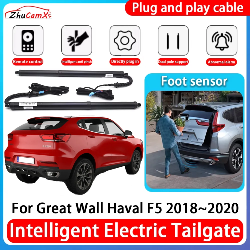 

ZhuCamX Car Power Trunk Electric Suction Tailgate Intelligent Tail Gate Lift Strut For Great Wall Haval F5 2018~2020