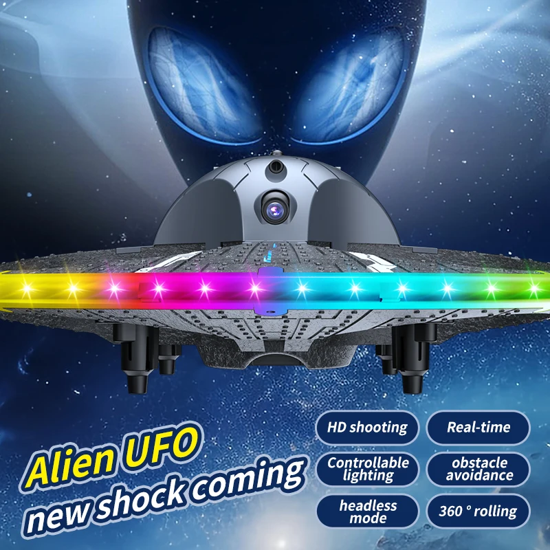 Rc Planes with HD Camera UFO Foam Aircraft Remote Control Fixed Air Pressure Axis Flying Saucer Boy\'s Drones Toy for Childrens