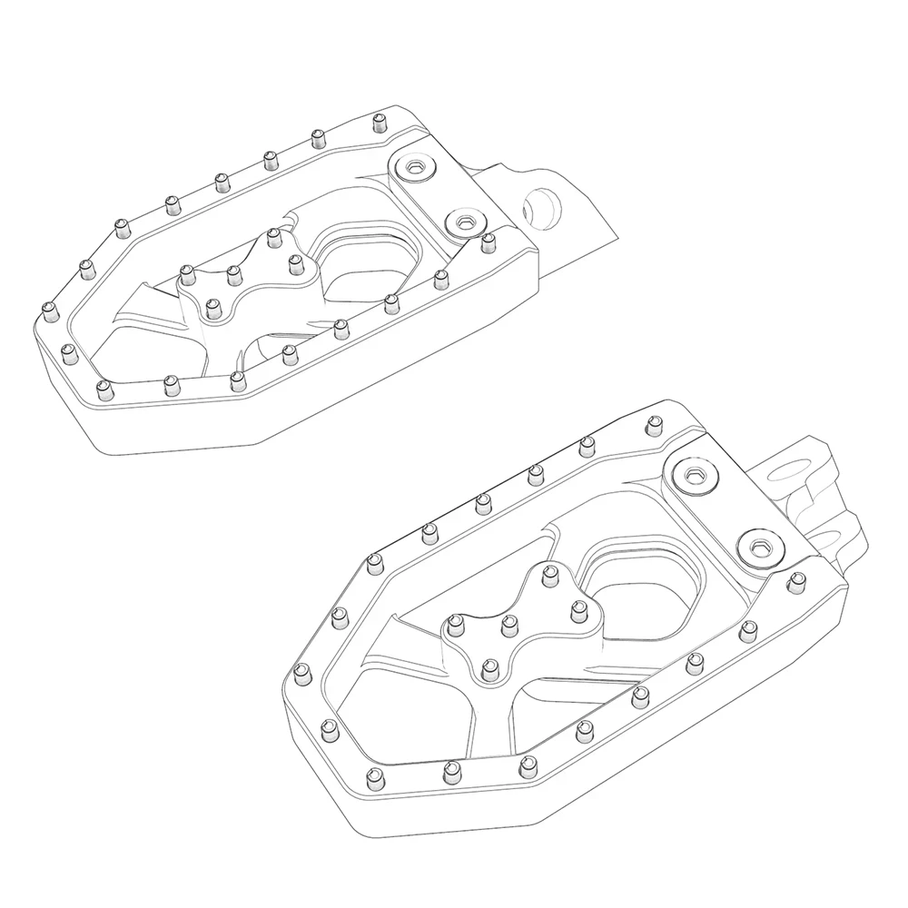 

Аксессуары для мотоциклов для Suzuki RM85 DR-Z250 DR-Z125 DR650/SE DR250 DR350, передняя увеличенная подставка для ног, широкие толстые подножки, педали