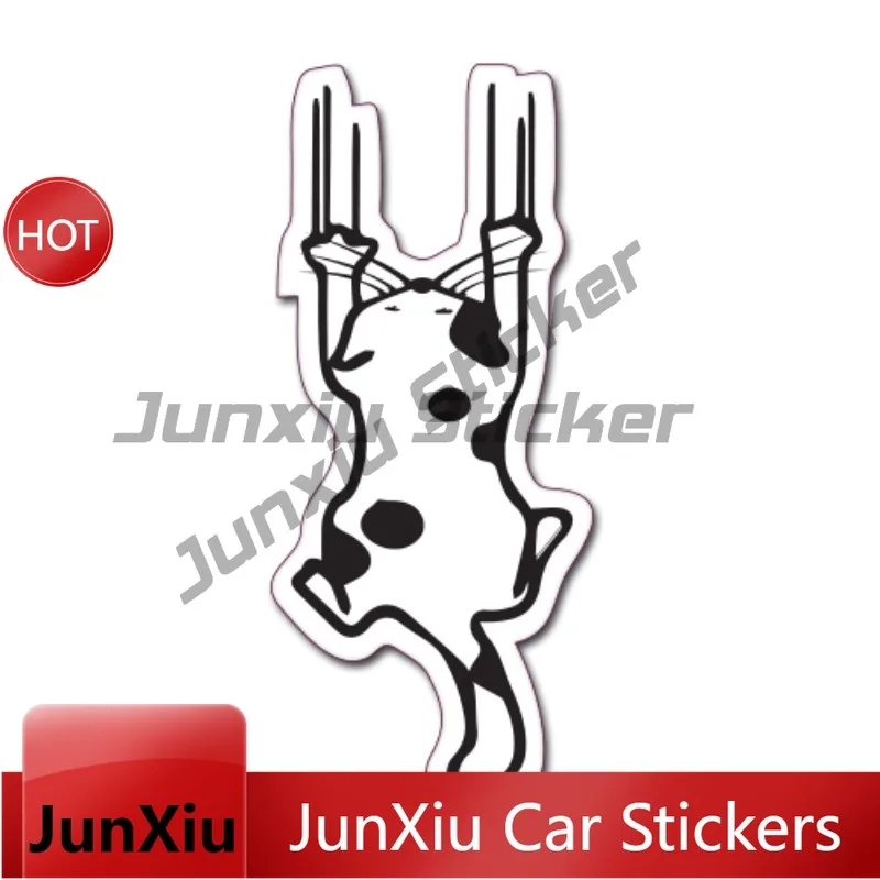 Cartoon Cat Scratching Funny Cute Car Stickers for Motorcycle Bumpers Car Windows Notebooks Various Sizes of Stickers
