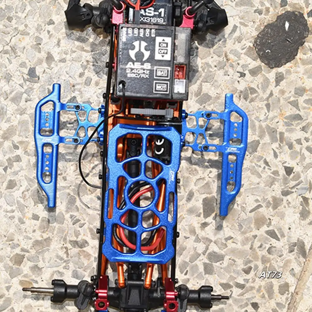 Für Axial SCX24 90081 1/24 RC Crawler Auto Upgrade Teile Metall Metall Seite Pedal Sliders Zubehör