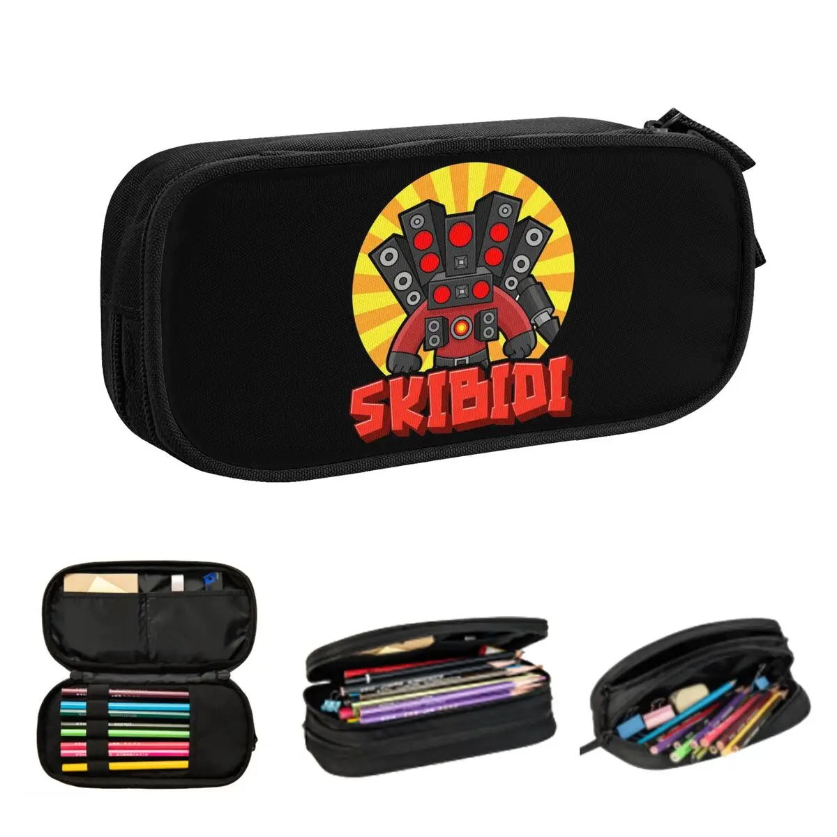 Game Titan Speakerman Skibidi Toilet Camera Titan Pencil Cases for Students School Pen Box Pencil Bag Large size Pencil Pouch
