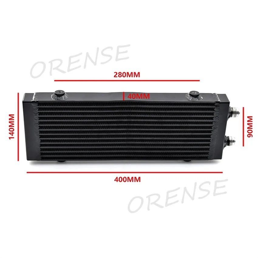 Universal Medium Bar and Plate Dual Pass Oil Cooler Core:14\