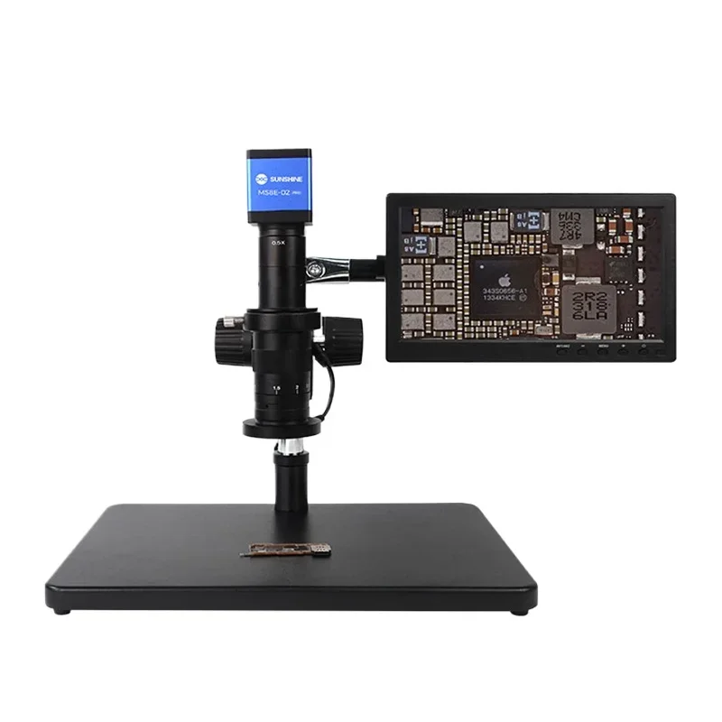 MS8E-02 PRO 4800W Electronic Digital Microscope for Soldering  Set 1080P HDMI USB Industrial Camera Lens