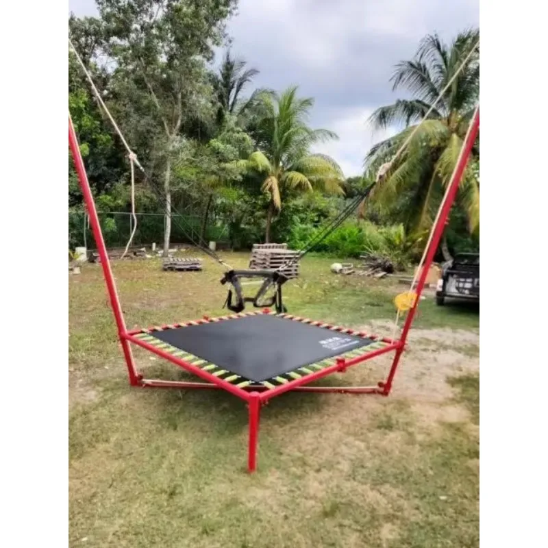 Trampolín elástico plegable con resortes, cama para saltar para niños, cuerda elástica, precio de fábrica, gran oferta