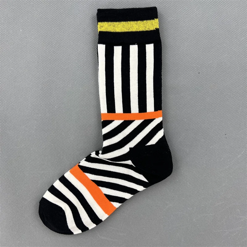 Women Happy Socks Novelty Crew Cotton Argyle Striped Rainbow Polka Dot Holiday