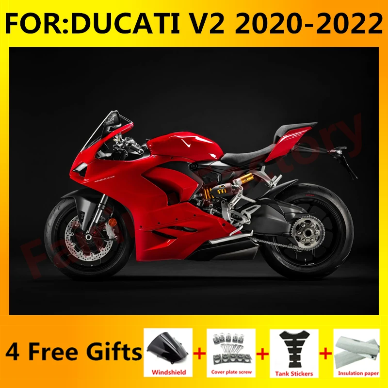 

New ABS Motorcycle Injection mold Fairings Kit Fit For Panigale V2 v2s v2r 2020 2021 2022 Bodywork full fairing set red