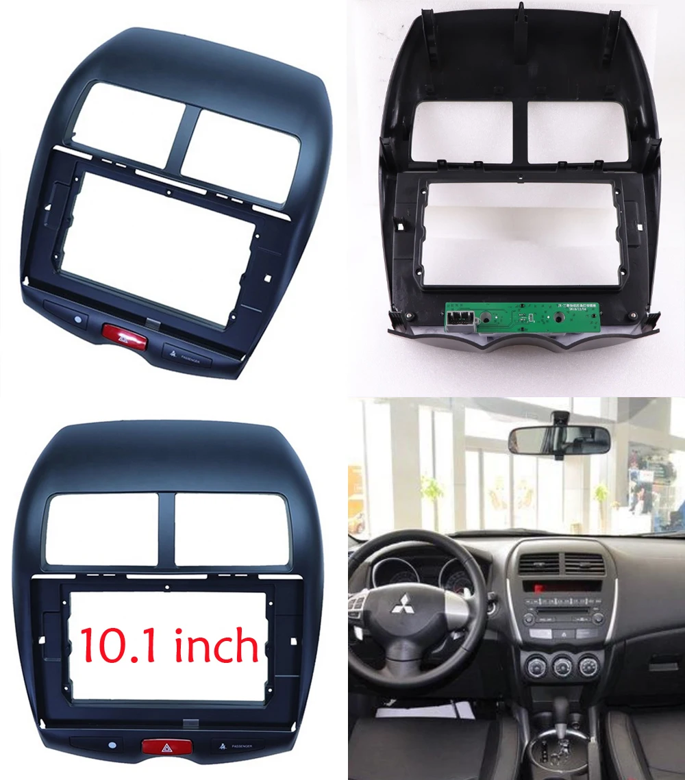 

Anchen 2 Din 10.1 Inch Car Radio Installation DVD GPS mp5 Plastic Fascia Panel Frame for MITSUBISHI ASX 2013~2017 Dash Mount Kit