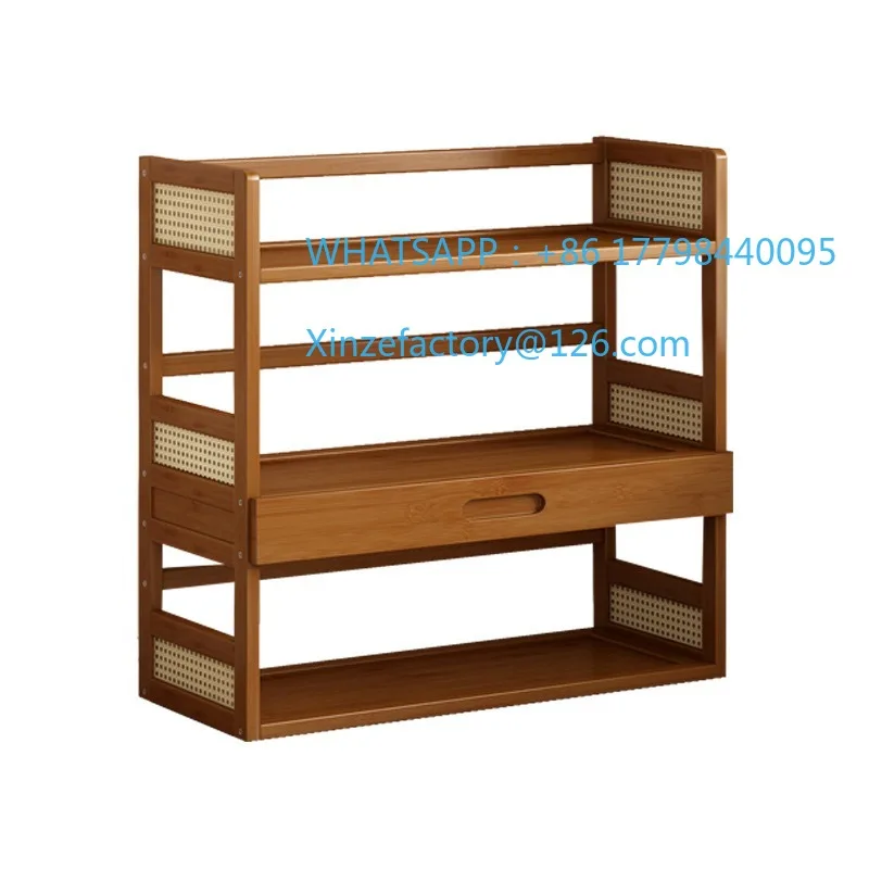 Desktop Bookshelf Shelf Desktop Office Computer Storage Rack Simple Multi-layer Small Bookshelf Home Bookcase Storage