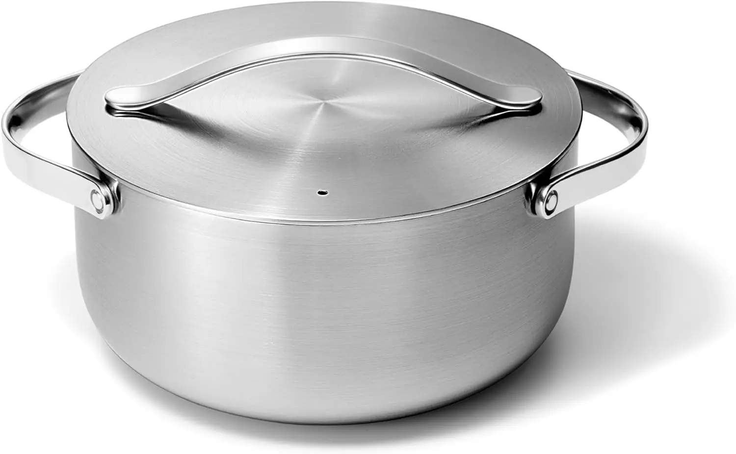 

Caraway Stainless Steel Dutch Oven (4.5 Qt) - 5-Ply Stainless Steel - Oven Safe & Stovetop Agnostic - Non Toxic, PTFE & PFOA Fre