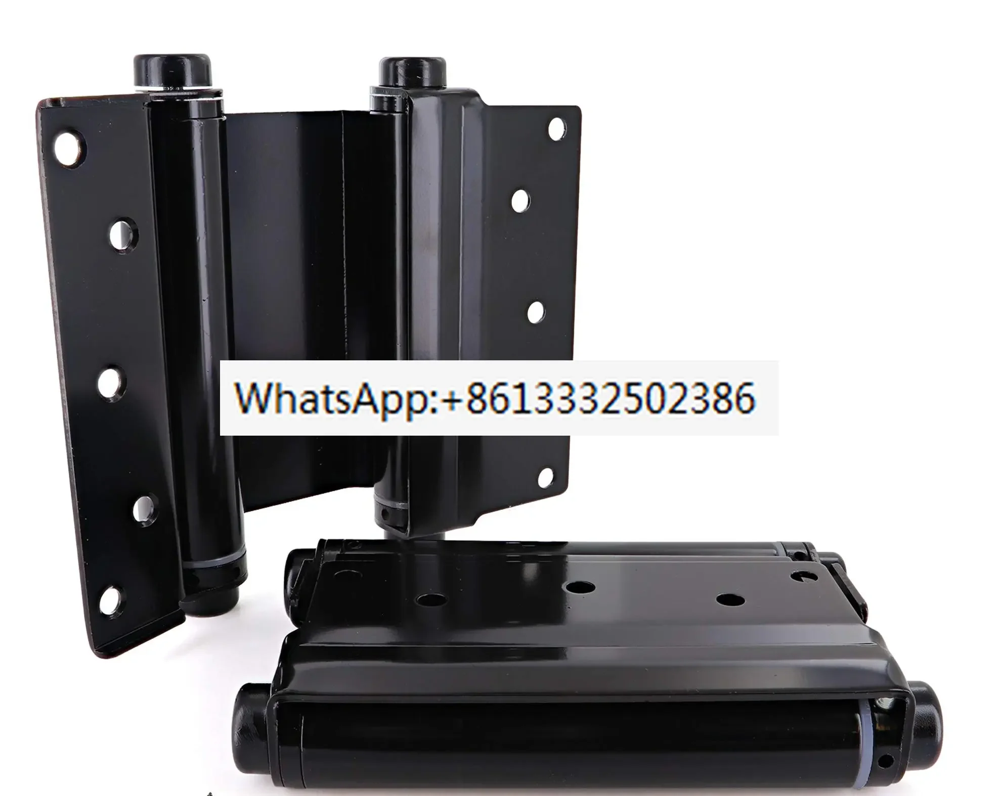 2PCS Fence Gate  Self Closing  Black Spring Hinge Cafe Saloon Door Double Action Swing Wooden Door Hinge