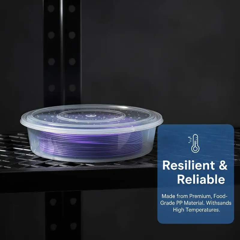 10Pcs PP Clear Filament Spool Storage Box Large Round Air Tight Dry Box With Desiccant Slot For 3D Printing Consumables Reusable