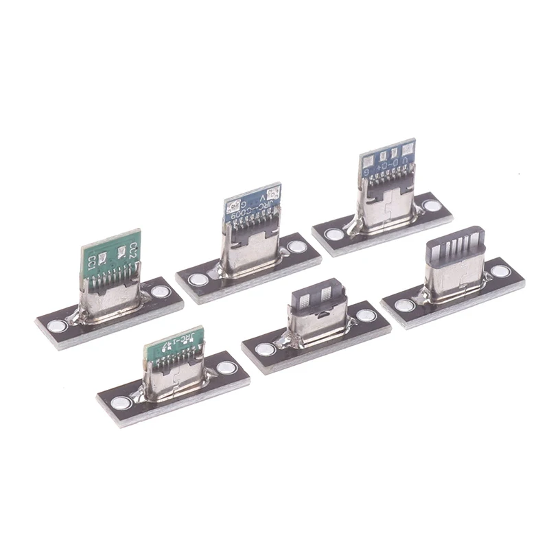 △ USB 3.1 Type C Socket With Screw Fixing Plate Type-C USB Jack 3.1 Type-C 2Pin 4Pin Female Connector Jack Charging Port